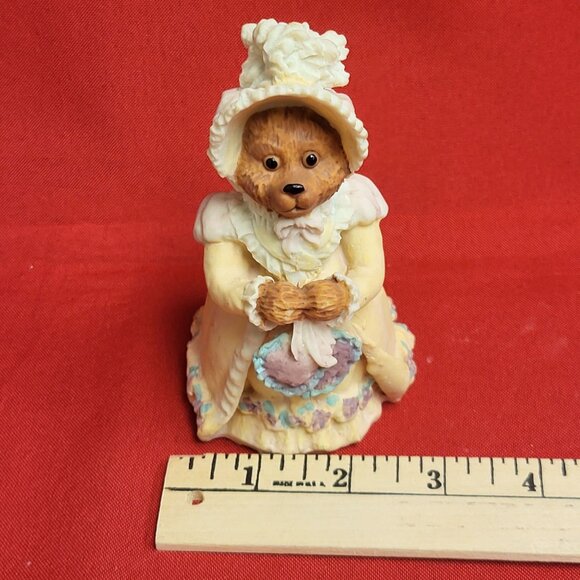 Vintage Price Granny Victorian Bear Yellow Dress Figurine Porcelain Bisque 1992 - Picture 8 of 13